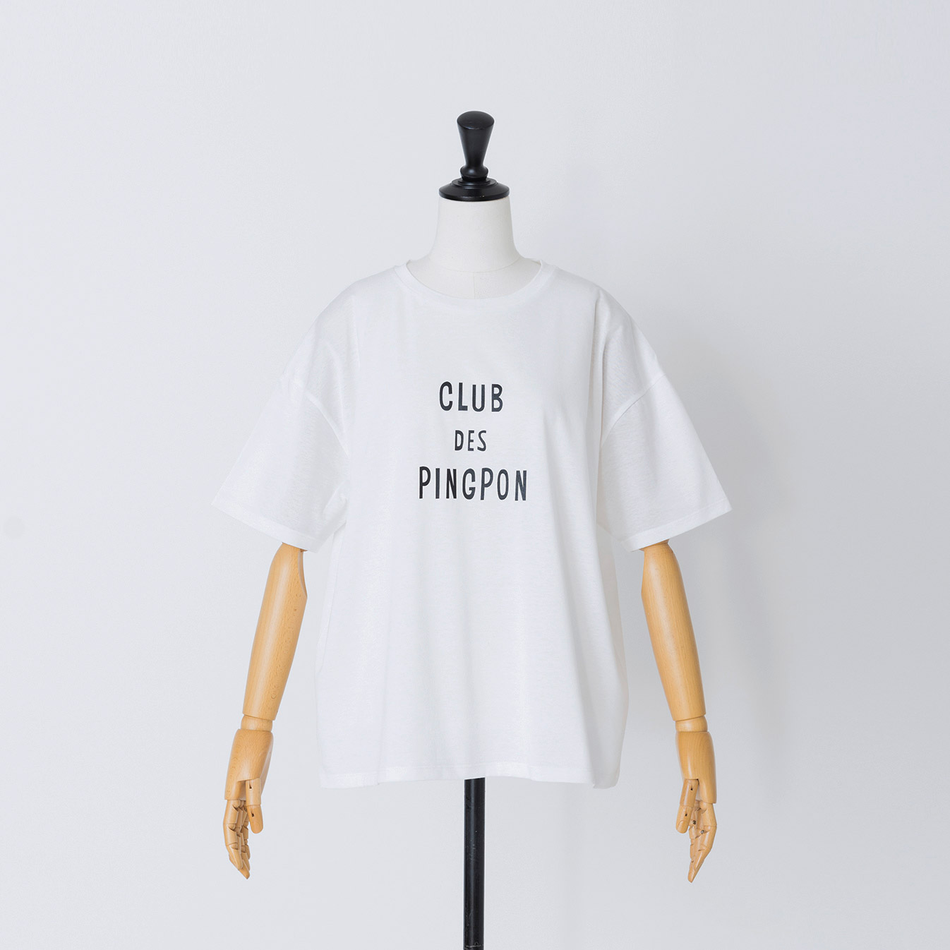 テラヴェプレミアムゴールド天竺 ロゴTシャツ-CLUB DES PINGPON