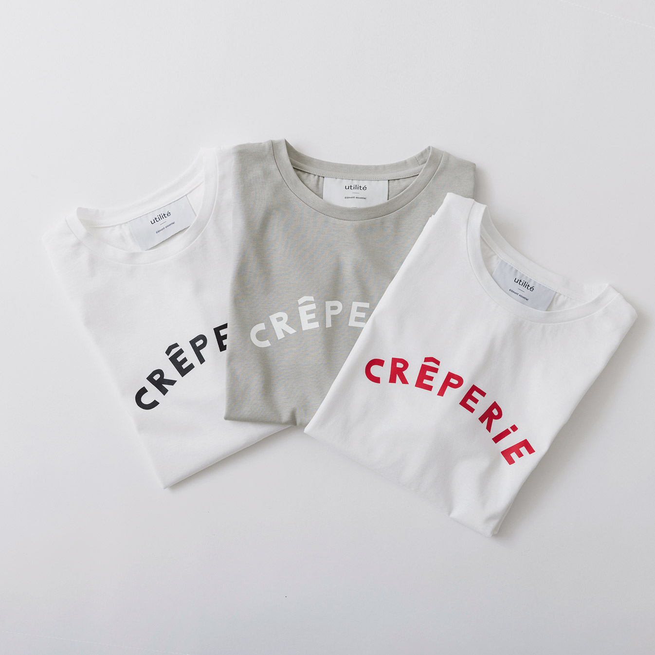 テラヴェプレミアムゴールド天竺 ロゴTシャツ-CREPERIE